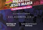 #JesusMaria : Se realizará la maratón "Luchamos con vos"