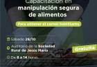#JesusMaria : Nueva capacitación presencial en Manipulación de Alimentos 