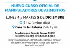#ColoniaCaroya : Nuevo curso para manipuladores de alimentos