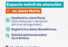 #JesusMaria: Rentas Córdoba y ARCA brindarán atención en Jesús María con sus oficinas móviles