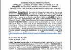 #PROVINCIAL : La Provincia convoca a Audiencia Pública Ambiental por la pavimentación de la Ruta Provincial S433