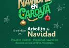 #ColoniaCaroya: Encendido del Arbolito y Pesebre en la plaza