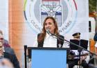 #PROVINCIAL : Myrian Prunotto encabezó el primer izamiento de la bandera de Deán Funes en el 151° aniversario de la ciudad
