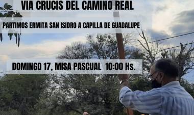 SINSACATE: SEMANA SANTA CON VIA CRUCIS Y MISA DE PASCUA