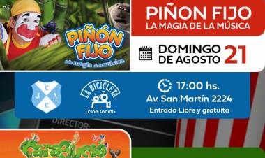 COLONIA CAROYA: ESTE DOMINGO PIÑON FIJO Y LA MAGIA DE LA MUSICA