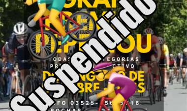 COLONIA CAROYA: Suspendieron la carrera de ciclismo