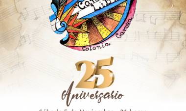 COLONIA CAROYA: CORAL CANTO LIBRE FESTEJA SUS 25 AÑOS