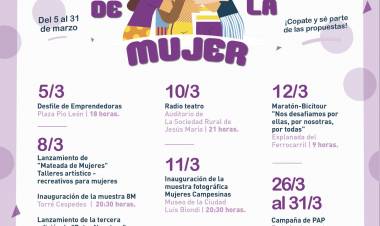 #JesusMaria : conmemora el Mes de la Mujer con un abanico de propuestas