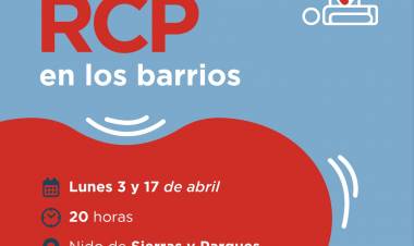 #JesusMaria : El curso de RCP llega a barrio Sierras y Parques
