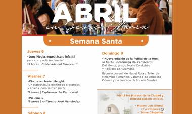 #JesusMaria : Agenda de actividades en Semana Santa