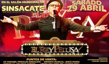 #Sinsacate : Show de Pelusa  y desafío running a beneficio del CE Coronel Pringles