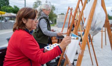 #JesusMaria : Más de 60 artistas coparon de arte  la ciudad en el 18º Encuentro de Pintores Paisajistas
