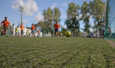 #Sinsacate : Encuentro de fútbol infantil en el Polideportivo Municipal