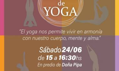 #JesusMaria : Maratón de yoga al aire libre