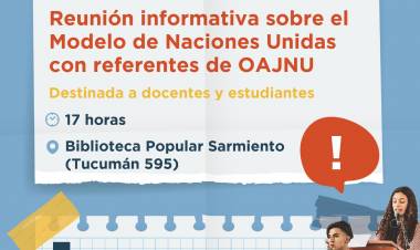 #JesusMaria : Primera reunion informativa sobre el Modelo de Naciones Unidas 2023