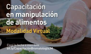 #JesusMaria : Nueva capacitación virtual en Manipulación de Alimentos