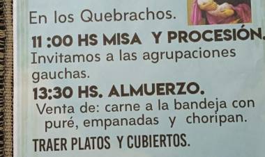 #LosQuebrachos: Fiestas Patronales en Honor a San Cayetano