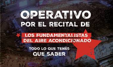 #JesusMaria : Mega operativo por el recital de los Fundamentalistas Del Aire Acondicionado