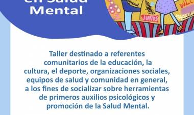 #ColoniaCaroya : JORNADA "PRIMERA RESPUESTA EN SALUD MENTAL"