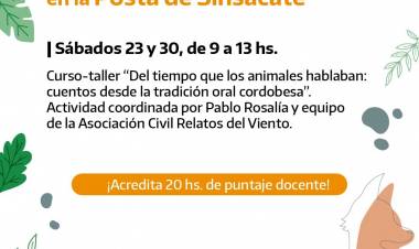 #Sinsacate : Capacitaciones sobre tradición oral en la Posta