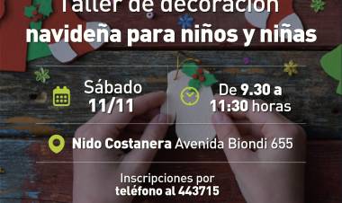 #JesusMaria : Se brindará un taller gratuito sobre decoración navideña para niños
