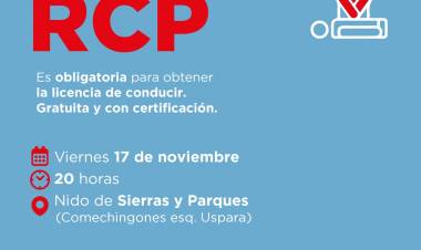 #JesusMaria : El curso de RCP llega a barrio Sierras y Parques