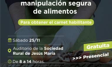 #JesusMaria : Capacitación en manipulación de alimentos