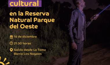 #JesusMaria : Nueva edición de Astroturismo Cultural en la Reserva Natural Parque del Oeste