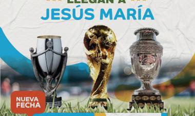 #JesusMaria : Las Copas de la Scaloneta llegan a la ciudad