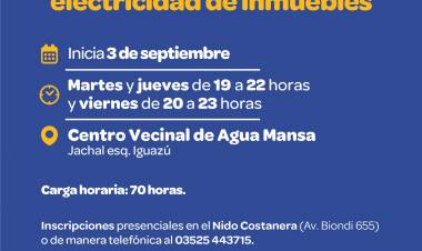 #JesusMaria : Curso de asistencia en electricidad de inmuebles