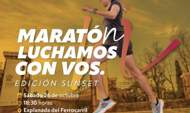 #JesusMaría : Maratón "Luchamos con vos": edición sunset con nuevo recorrido