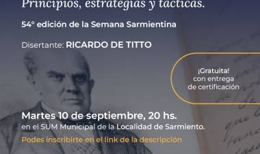 #Sarmiento : Conferencia sobre la Presidencia de Domingo F. Sarmiento