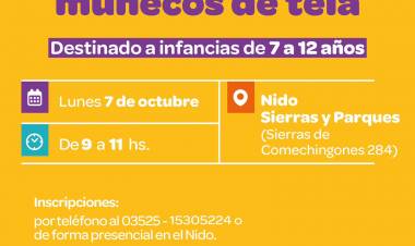 #JesusMaria : Taller de muñecos de tela para niños