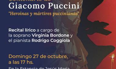 #JesusMaria : Concierto homenaje a Giacomo Puccini en la Estancia Jesuítica