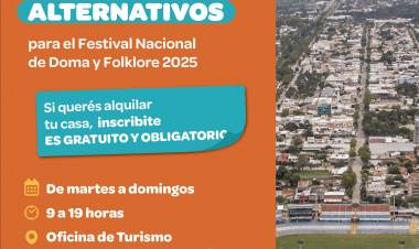 #JesusMaria : Se habilita el registro de Alojamientos Alternativos Temporarios para el Festival
