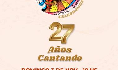 #ColoniaCaroya :Coral Canto Libre celebra su 27º Aniversario