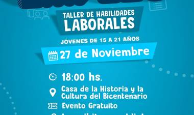 #ColoniaCaroya : Charla “Jóvenes al empleo”