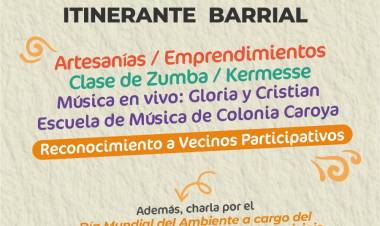 #ColoniaCaroya : Feria y distinción a vecinos