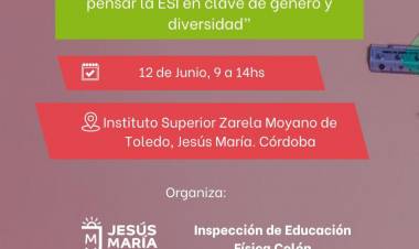 #JesúsMaría : impulsa la primera Pre-Jornada Interinstitucional de ESI y Prevención de Violencia de Género