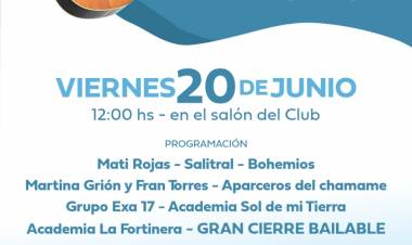 #ColoniaCaroya : Peña Día de la Bandera en Tronco Pozo