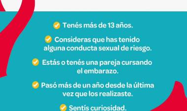 #JESUSMARIA : invita a una nueva jornada de testeos de VIH y sífilis