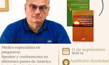 #JESUS MARIA - desafío de la salud mental actual, en una charla magistral con el Dr. Roberto Federico Ré