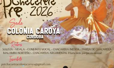 #COLONIACAROYA - Colonia Caroya es sede de la Pre Chacarera 2026