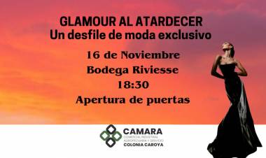 #ColoniaCaroya: “Glamour al Atardecer” – Moda, Tendencias y Estilo en Bodega Riviesse