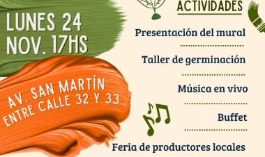 #COLONIACAROYA - inaugura el mural “Nativas”, una celebración comunitaria del arte y la naturaleza