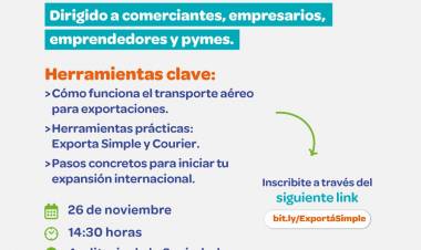 #SINSACATE - Sinsacate invita a una capacitación sobre exportaciones para emprendedores y pymes