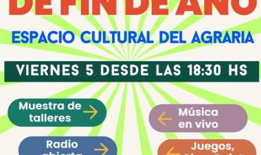 #ColoniaCaroya: El Agraria abre sus puertas para celebrar un fin de año a puro encuentro comunitario