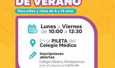 #ColoniaCaroya: Continúan las inscripciones para la Escuela del “Veranonón”