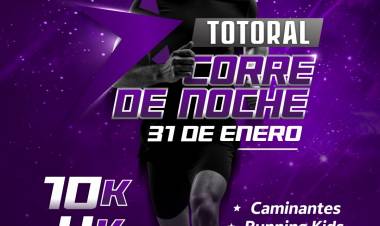 #VilladelTotoral: Tercera Edición: “Totoral Corre de Noche”