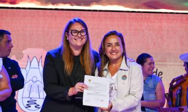 #PROVINCIALSalsacate: la Vicegobernadora Myrian Prunotto participó de la apertura del Festival Nacional del Maíz de la Pampa de Pocho